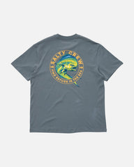 Gray t-shirt with Salty Crew logo and fish graphic on a white background