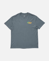 Gray t-shirt with a logo on a white background