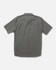 Gray short-sleeve shirt on a white background