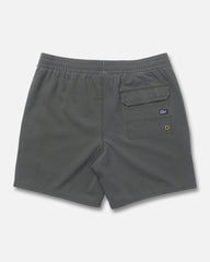 Gray shorts with a pocket on a light gray background