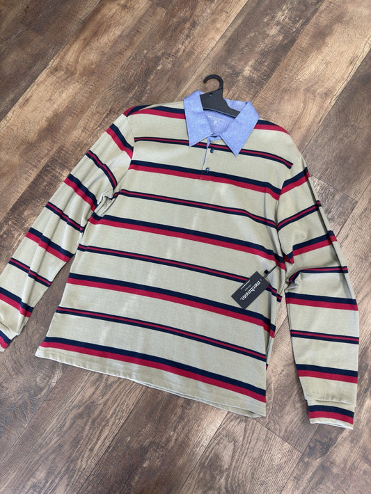 Mechmoto Rugby Striped L/S Top