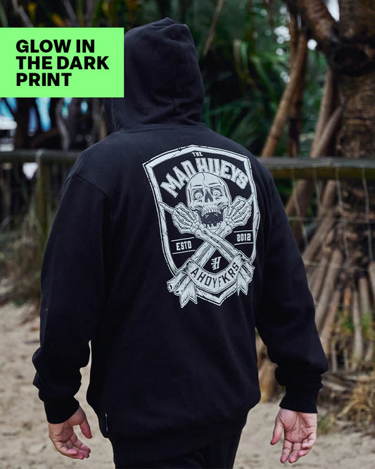 The Mad Huey's Ahoy Fkrs Shield Hooded Pullover