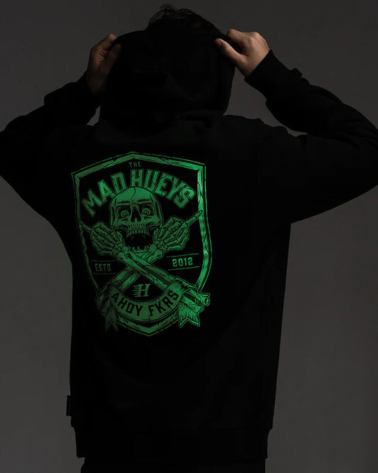 The Mad Huey's Ahoy Fkrs Shield Hooded Pullover