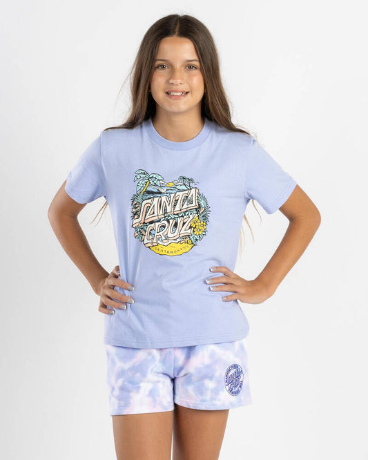 Girls Santa Cruz Aloha Dot Tee