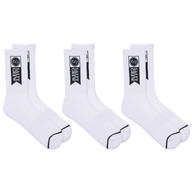 White Socks with 'Salty Crew' Logo on White Background