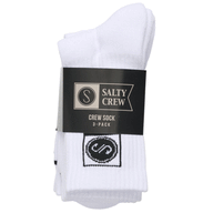 White Socks with 'Salty Crew' logo on White Background