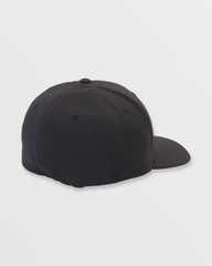 Black cap on a light gray background