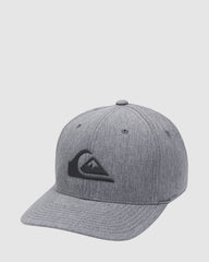 Grey Cap with Quiksilver Black Logo with white background