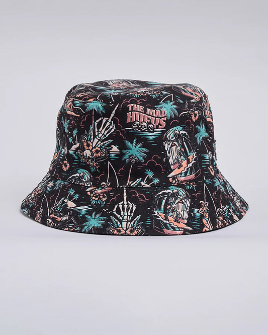 The Mad Hueys SHE'LL BE RIGHT Reversible Bucket Hat
