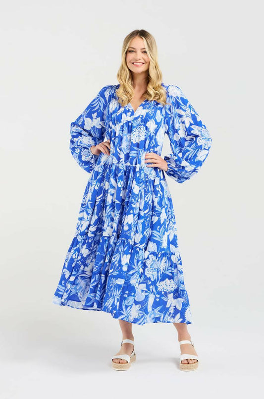 Blackstone Liana Tiered V-Neck Dress