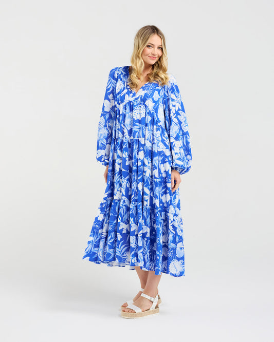Blackstone Liana Tiered V-Neck Dress