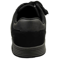 Black shoe on a white background