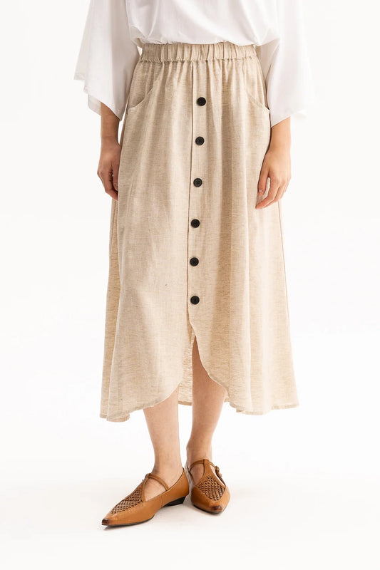 Blacklist Celia Skirt - Oatmeal