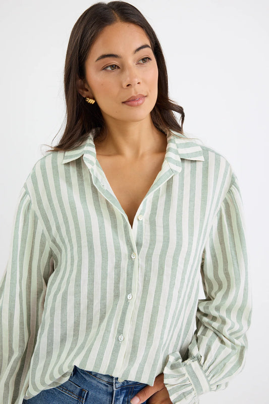 By Rosa Connection Moss Stripe Shirt