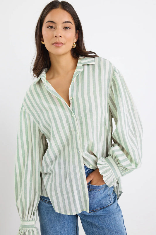 By Rosa Connection Moss Stripe Shirt