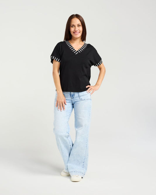 Seduce Cora Top - Black
