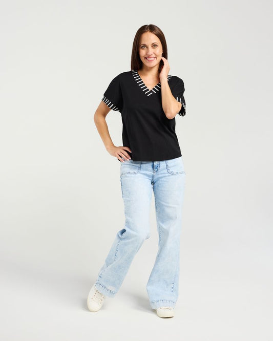 Seduce Cora Top - Black
