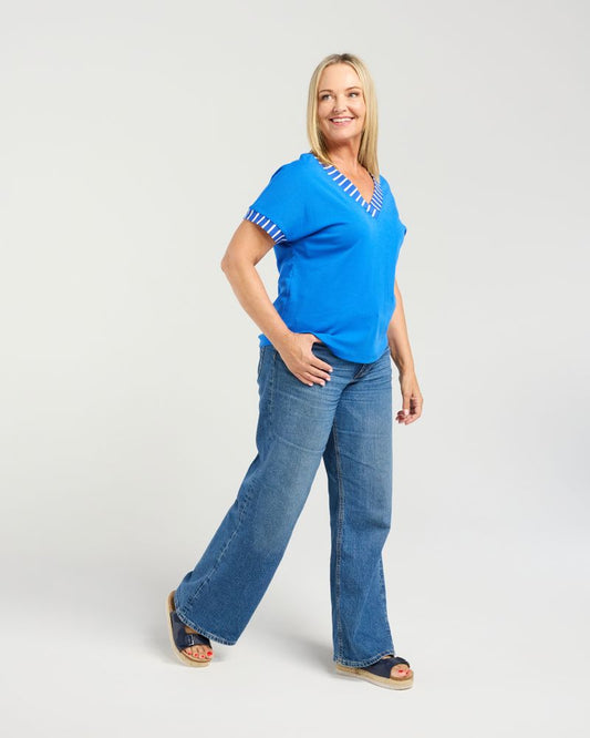 Seduce Cora Top - Blue