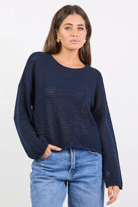 Ivy + Jack Dawn Crochet Knit Jumper