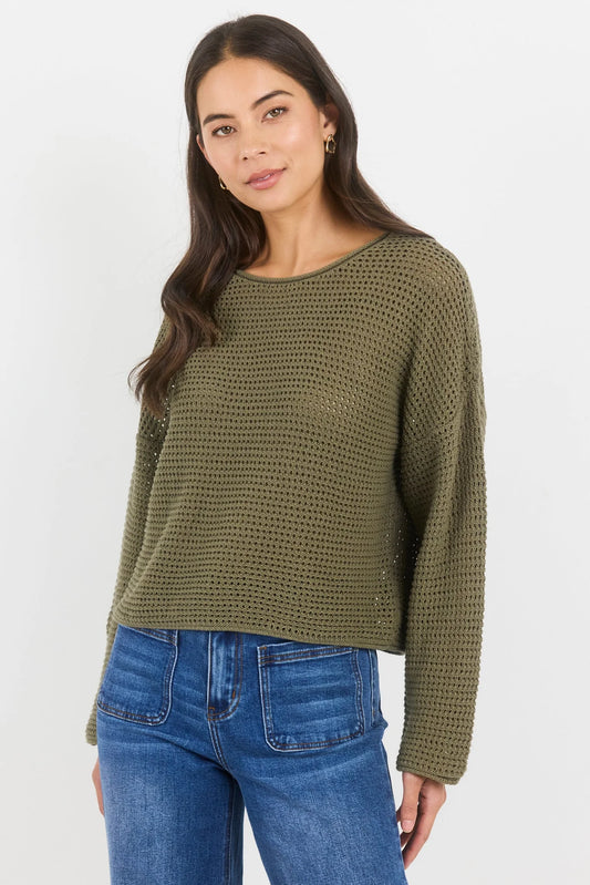 Ivy + Jack Dawn Crochet Knit Jumper