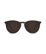 Brown sunglasses on a white background