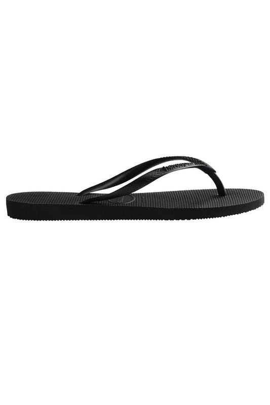Black sandal on a white background