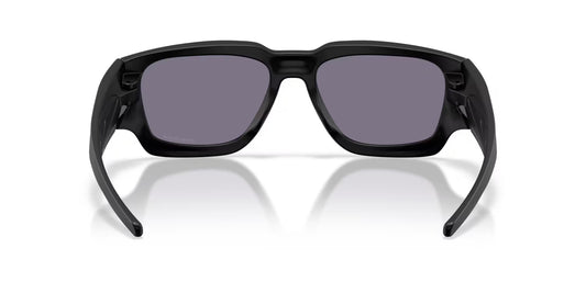 Black sunglasses with dark lenses on a white background