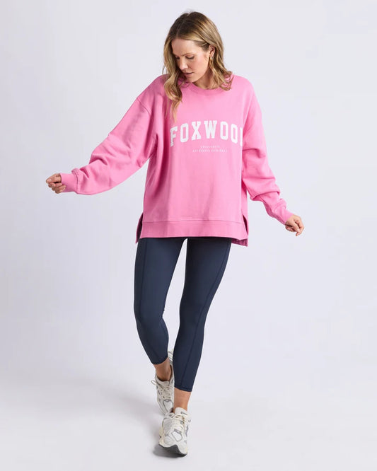 PRE-ORDER Foxwood Interval Crew - Bubblegum/White