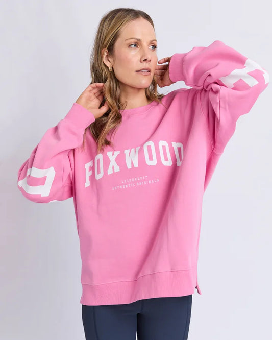 PRE-ORDER Foxwood Interval Crew - Bubblegum/White