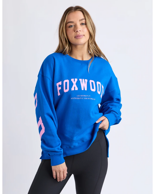 PRE-ORDER Foxwood Interval Crew - Cobalt Blue/Neon Pink