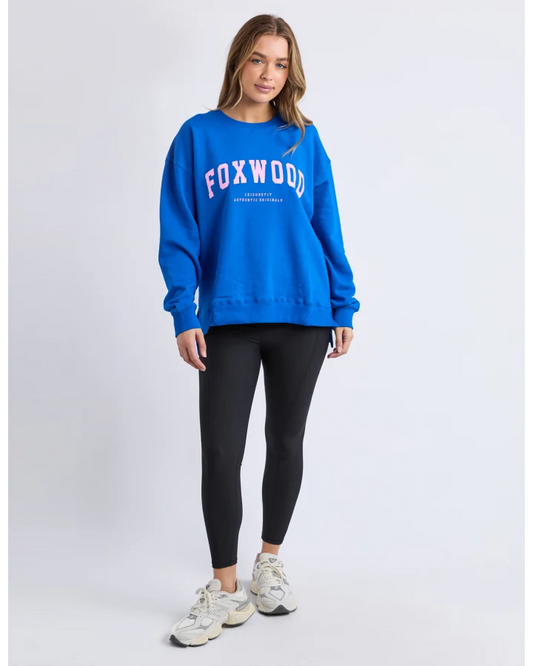 PRE-ORDER Foxwood Interval Crew - Cobalt Blue/Neon Pink