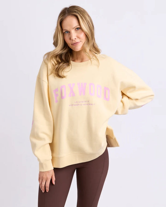 PRE-ORDER Foxwood Interval Crew - Lemon/Pink