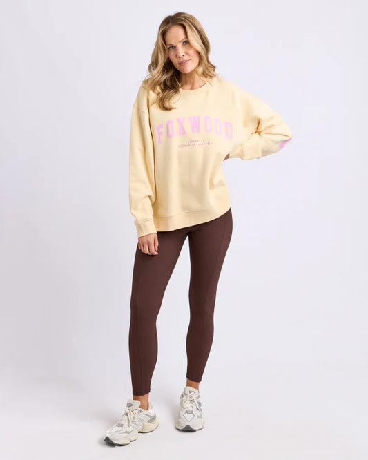 PRE-ORDER Foxwood Interval Crew - Lemon/Pink