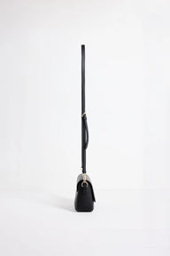 black leather crossbody bag