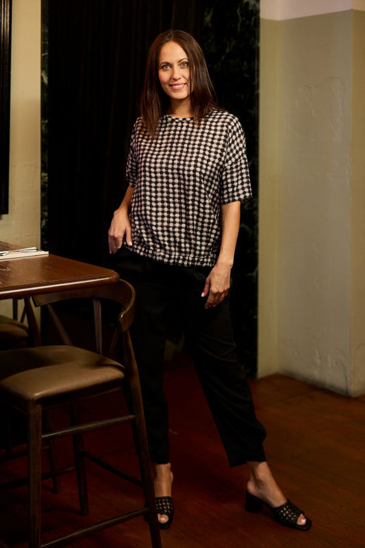 Seduce Nikita Top - Black Check