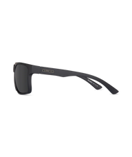 Black Sunglasses side view on a white background