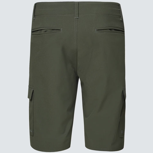Green shorts on a light gray background