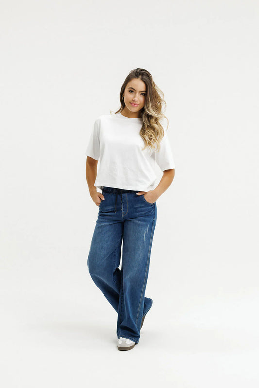 HomeLee Palazzo Jeans - Blue Wash