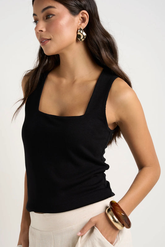 Among the Brave Positive Tank in Black