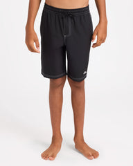 Black boardshort with maori design on the side 