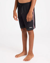 Black boardshort with maori design on the side 