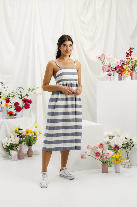 Homelee Riley Dress - Beach Stripe