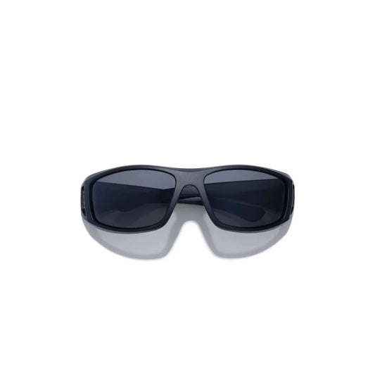 Black Matte Sunglasses with white background