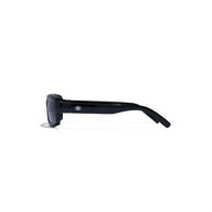 Black sunglasses on a white background