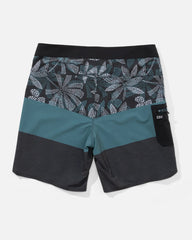Multicolored shorts with floral pattern on a white background