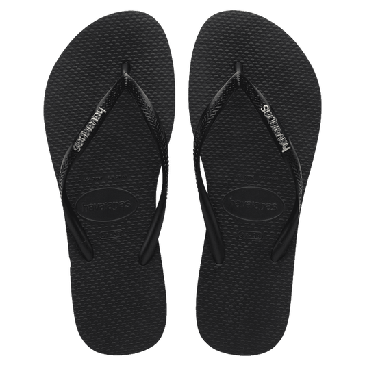 Havaianas Slim Logo Metallic Silver