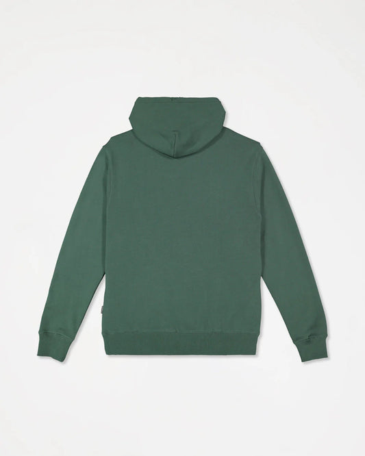 Green hoodie on a light gray background