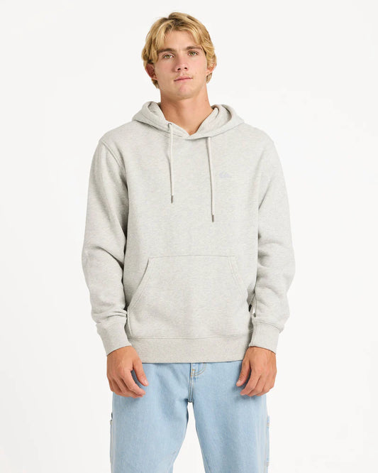 Quiksilver Mens Salt Water Pullover Hoodie - Light Grey Heather