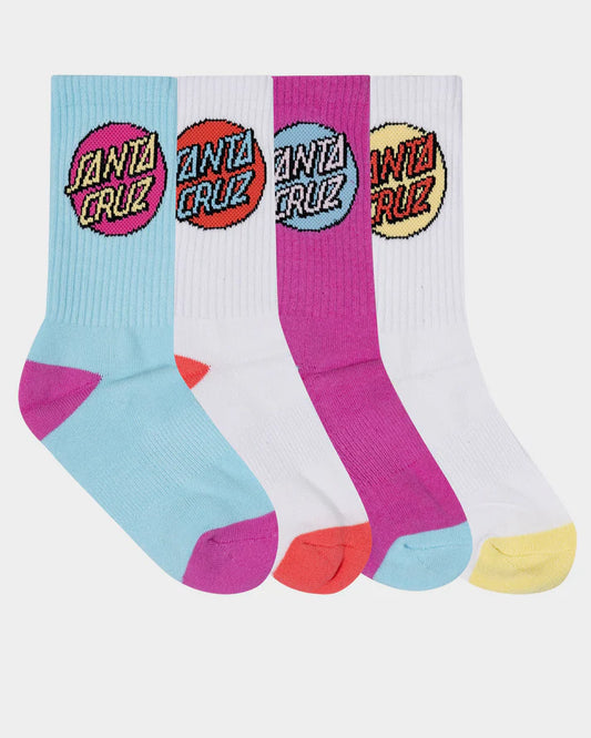 Santa Cruz Other Dot Crew Socks 4 Pack