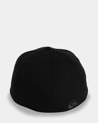 Black cap on a light gray background